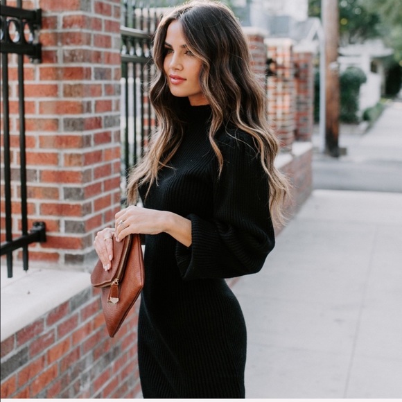 December To Remember Mock Neck Sweater Dress Vici - Picture 5 of 6